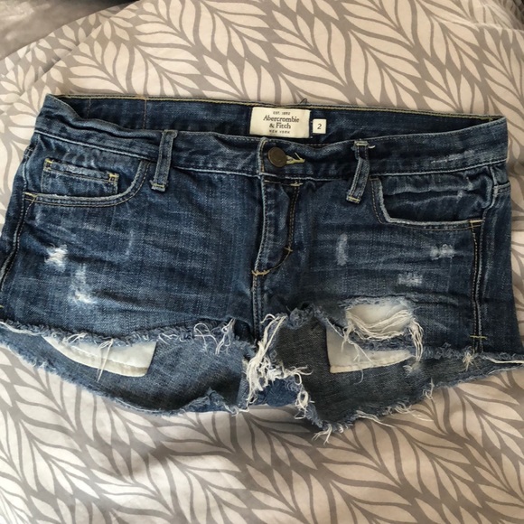 Abercrombie and Fitch Blue Jean Shorts - Picture 1 of 2